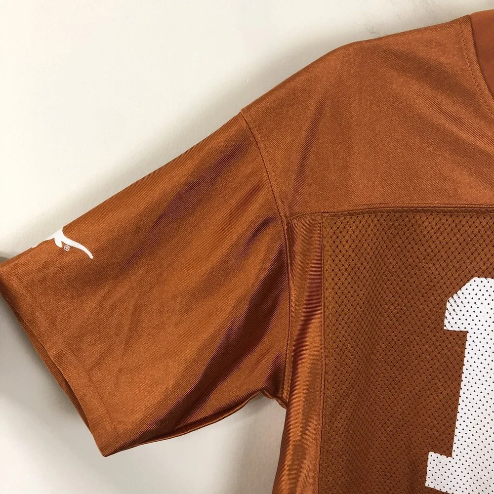 University Of Texas Longhorns NCAA #12  Jersey Sz Youth (14/16) Orange Football